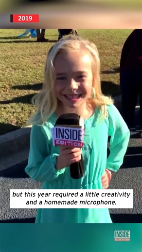 For Halloween in 2019, young Dani Stidham dressed as one of her heroes: Inside Edition Anchor Deborah Norville. | Inside Edition