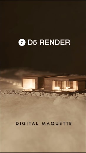 Digital Maquette in D5 Render #architecture #render #archviz #maquette ‪@D5-official-channel‬