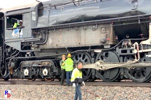 Big Boy #4014 is at Wamsutter, WY for servicing. From the Greg Scholl Video Productions show "Big Boy 4014 - West" https://rfd.video/4014West | Steam Giants