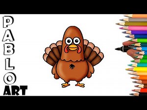 How to draw a Turkey for Thanksgiving | step by step