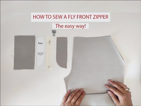 HOW TO SEW A FLY FRONT ZIPPER. ‪@thepatternsroom‬