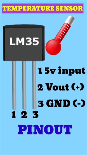 #lm35 #HEATSENSOR #temperature #pinout