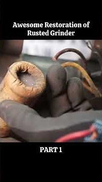 Part1 AWESOME Restoration of a Rusted Grinder into Something AMAZING? #automobile #riverrestoration