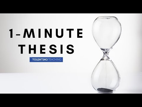 Can You Write a Thesis Statement in ONE Minute?