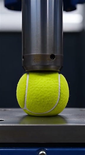 Exploding Tennis Ball Under a Hydraulic Press 🎾🧨 #shorts