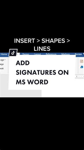 How to Add Signatures on MS Word