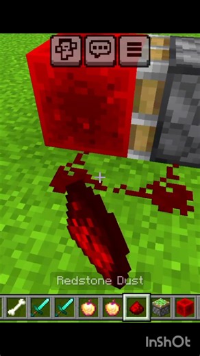 minecraft redstone repeater with piston #minecraft #gaming