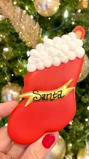 15K views · 77 reactions | Santa Stocking I did the Santa banner...