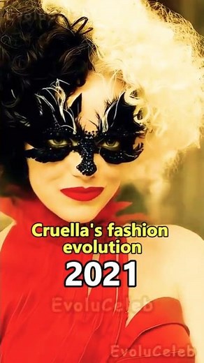Cruella 2021 Fashion Evolution 👗✨ | Stunning Style Moments #Shorts