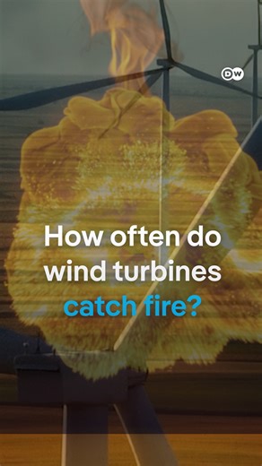 How often do wind turbines catch fire?