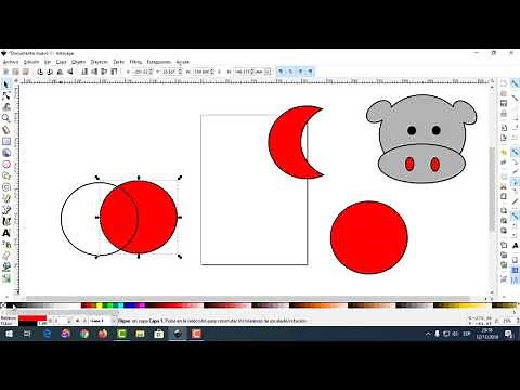 INKSCAPE | Soldar, Intersectar, Recortar - Imagenes Vectoriales