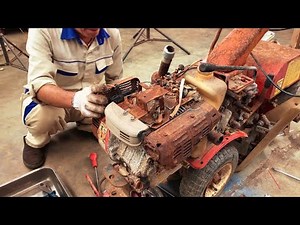Restoring a Completely Destroyed Rusty Tractor Back to Life!