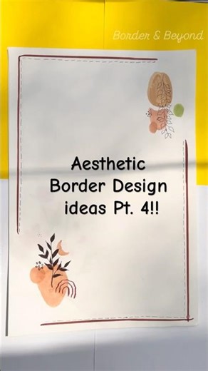Aesthetic 🌈 Border Designs for School Projects🌸✏ |Part-4| #shorts​ #borderdesigns​ #school #viral
