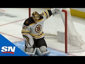 Tuukka Rask Takes Errant Fist To The Head From Emil Bemstrom, Leaves For Concussion Protocol