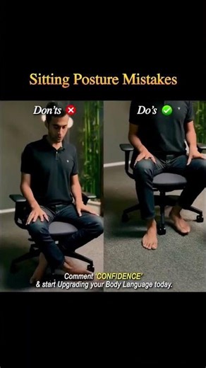 How to Sit in an Interview Interview Body Language Tips 🔥Comment “CONFIDENCE” 👇Body Languages skills