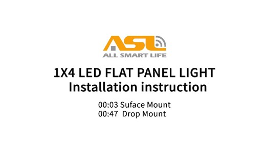 Watch 1x4FT LED Flat Panel Light Installation instruction on Amazon Live