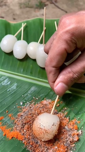 Spicy "Rambutan" Salad! 🔴🌶️ Traditional Sri Lankan Street Food #shorts #cooking #villagefood
