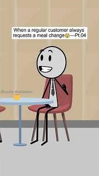 When a regular customer always requests a meal change Pt 04 #animation #manager #customerservice