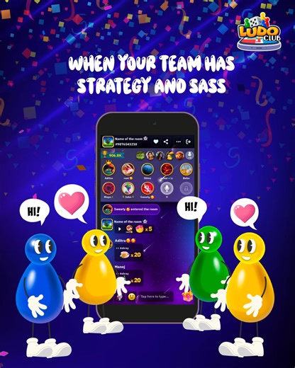 Club Chat = The best kind of drama. Plan, play, and vibe together! #LudoClub Download Ludo Club now Download: https://ludoclub.onelink.me/KXbA/installLudoClub #LudoClubOnline #MobileGame #FunGames #LudowithFriends #LudoEverywhere #Dice #OnlineGamingCommunity #LudoClub | Ludo Club