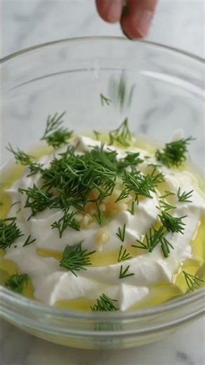 Making Creamy Greek Yogurt Dressing in 2 Minutes! 🥗 Easy, Healthy & Delicious #shorts #easyrecipes