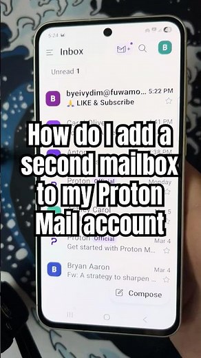 How do I add a second mailbox to my Proton Mail account