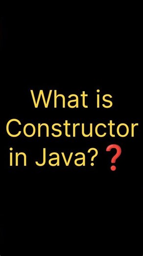 What is Constructor in Java? 🤔 | Java Basics Explained #java #javashorts
