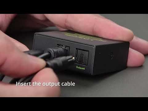 LiNKFOR 1x3 Toslink Optical Fiber Audio Splitter