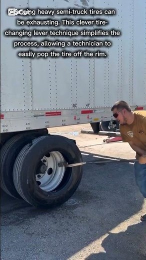 Quick Semi-Truck Tire Changing Hack