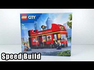LEGO City Red Double-Decker Sightseeing Bus - Speed Build | Set 60407