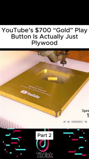 Inside YouTube's Gold Play Button: A Unique Cut