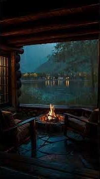 Rainfall at the Lakeshore 🌧️ Relaxing White Noise for Sleep, Study