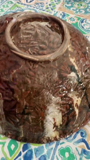 Hand-Built Marbled Clay Bowl: A Showcase of Pottery Art