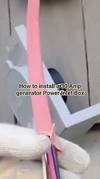 How to install a Generator Power Inlet Box