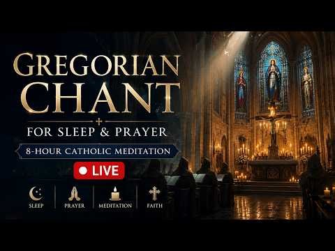 Gregorian Chant for Sleep & Prayer | 8-Hour Catholic Meditation LIVE