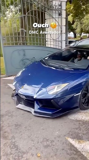 DMC Lamborghini Aventador crashing its Carbon Fiber Body Kit 🤯 Front Lip Spoiler Accident France