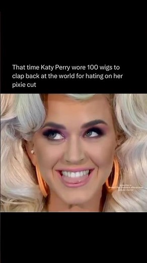 Katy Perry WORE 100 wigs 😮