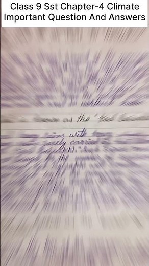 Class 9 Sst Chapter-4 Climate Important Question And Answer|| Class 9 Sst Chapter-4 in Geography