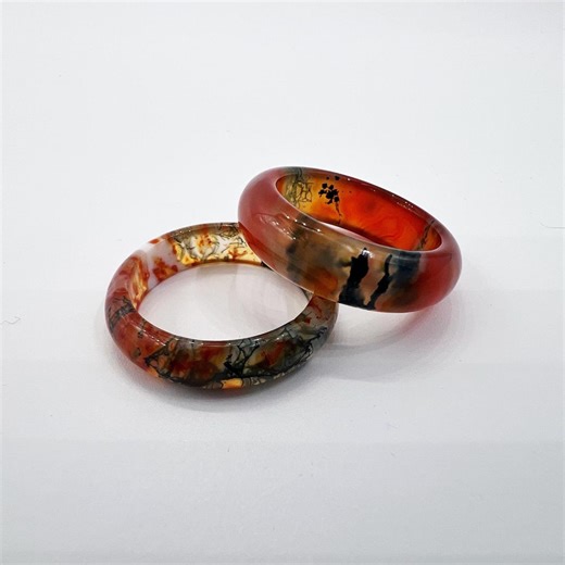 Handmade A-grade Jade Ring: Natural Green Stone, Vintage Style - Etsy