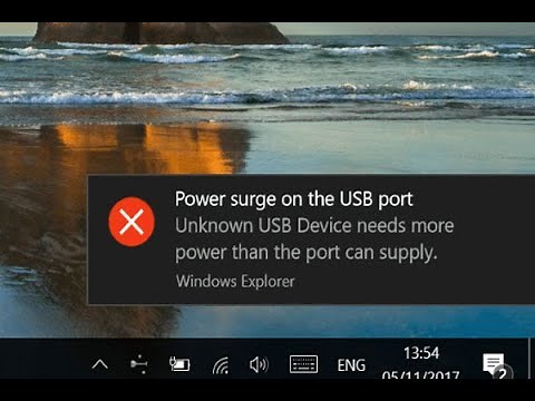 How to Fix the Error Power Surge on USB Port