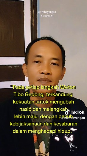 "Apakah weton mu ada diantaranya?? keberuntungan weton Tibo gedong dit...