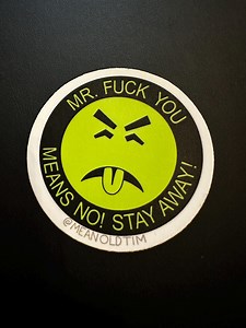 Mr Yuck / Mr Fuck You Means No! Please Stay Away! Stickers - Etsy