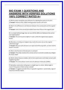 BIO EXAM 1 QUESTIONS AND ANSWERS WITH VERIFIED SOLUTIONS 100 CORRECT RATED A 636x882