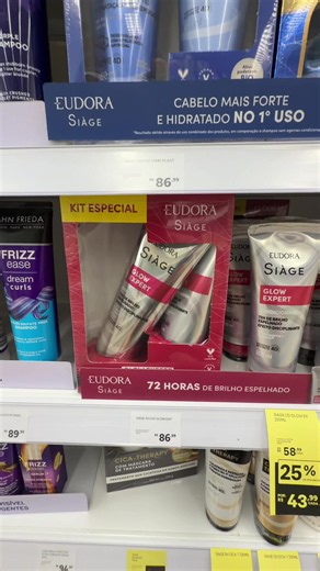 O brilho começa na rotina de cuidados. A linha Siàge Glow Expert limpa sem ressecar, hidrata e ajuda a alinhar as cutículas para proporcionar cabelos mais luminosos, macios e com efeito de brilho espelhado. O kit promocional voltou para o estoque. Aproveite. #Siage #GlowExpert #Eudora #Cabelos #HairCare