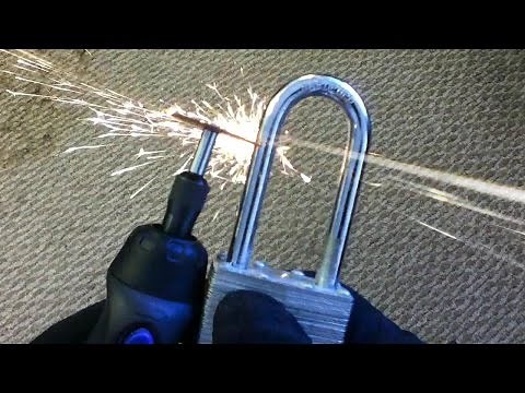 Cordless Dremel Tool vs. Hardened Steel Padlock