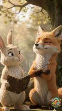 Rabbit and Fox Learn the Value of Books 🐰 🦊📚 |rabbitbommalu|foxbommalu|Stories bommalu#animalbommalu
