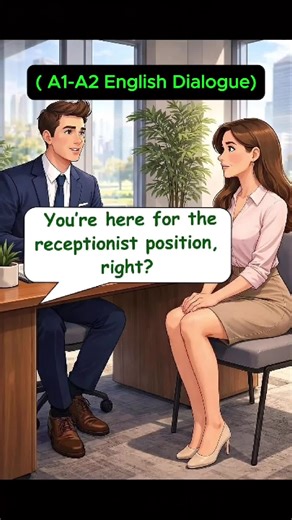 Job Interview Preparation for Receptionist in English