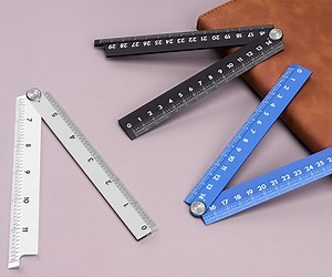 The 25° Ruler Fold-X Is Precise, Compact, and Made from Aluminum