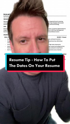 How to Properly Format Dates on Your Resume