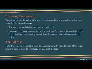 Fixing the Infinite Loop in Your Python Prime Checker while Loop