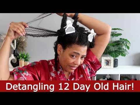 DETANGLING MY 12 DAY OLD WASH N' GO ft. Aunt Jackie's Knot On My Watch Detangler / NaturalRaeRae